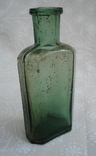 Пузырек для духов или лекарств восьмигранный, зеленый 30мл, фото №2