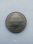 1 доллар 1968 Либерия, фото №2