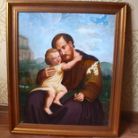 Картина  "Святой Праведный Иосиф с ребенком", фото №2