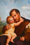 Картина  "Святой Праведный Иосиф с ребенком", фото №3