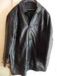 Большая классическая кожаная мужская куртка AM Studio. Лот 608, фото №2