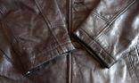 Большая классическая кожаная мужская куртка AM Studio. Лот 608, фото №8