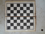 Маленькие шахматы СССР без 3 фигур, на картонной доске 16х16 см., фото №7