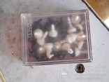 Маленькие шахматы на магните на неродной немагнитной доске (16х16 см.) не полный комплект, фото №11