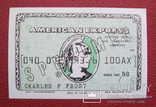 Чек American Express образец UNC, фото №2