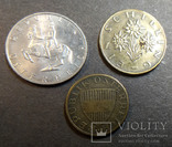 Монеты Австрии 5 шиллингов 1995 1 шиллинг 1974 50 грошей 1961, фото №2