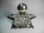Старинный серебряный письменный прибор ( Серебро 800 пр ), фото №13