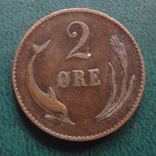 2 эре 1874    Дания    (,10.1.25)~, фото №2