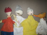 Старинные перчаточные куклы кукольный театр 13шт опилки СССР, фото №4