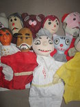 Старинные перчаточные куклы кукольный театр 13шт опилки СССР, фото №5