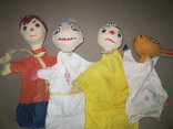 Старинные перчаточные куклы кукольный театр 13шт опилки СССР, фото №9