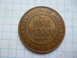 One Penny 1921 Australia, фото №3