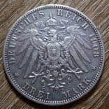 Пруссия 3 марки 1908 г., фото №3