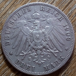 Вюртемберг 3 марки 1909 г., фото №3