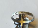 Гарнитур 4 кольцо и серьги серебро, фото №7