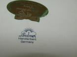 Старинный настенный барельеф тарелка  Птицы фарфор Lindner  Bavaria Германия, фото №8