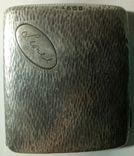 Старинный серебряный портсигар, визитница., фото №2