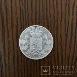Бельгія 5 франків, 1870р. Срібло. 900, фото №3