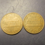 1 цент США 1960 D (два різновиди), велика та мала дати, фото №3