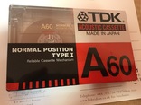 Кассета новая TDK A60 (аудиокассета), фото №2