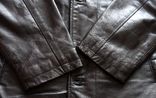 Большая утеплённая кожаная мужская куртка JC Collection. Лот 611, фото №6