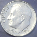 10 центів США 1971 S (рідкісний монетний двір), фото №2