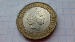 Великобритания 2 фунта,2001 год,"Столетие трансатлантическому радио".., фото №3