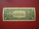 США 1957 рік (В) 1 долар (срібний сертифікат)., фото №3