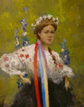 '' Дівчина в Національному Українському Вбранні '' (етюд), фото №4
