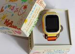 Детские умные смарт часы с GPS Smart Baby Watch Q90-PLUS. Оранжевые, фото №4