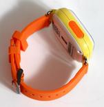 Детские умные смарт часы с GPS Smart Baby Watch Q90-PLUS. Оранжевые, фото №5