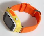 Детские умные смарт часы с GPS Smart Baby Watch Q90-PLUS. Оранжевые, фото №6