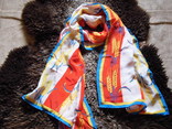 Шелковый шарф "колоски", 100% шелк., фото №2