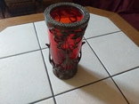 Красная ваза с оленями, фото №3