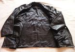 Большая утеплённая кожаная мужская куртка HONEY. Франция. Лот 617, фото №3