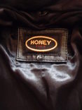Большая утеплённая кожаная мужская куртка HONEY. Франция. Лот 617, фото №5