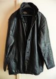 Большая утеплённая кожаная мужская куртка HONEY. Франция. Лот 617, фото №6