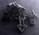 Фрагменты крестов Киевского типа 3 шт. Лот 4774, фото №4