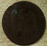 Франция 5 сантимов, 1854 г. Отметка монетного двора: "W" - Лилль, фото №3