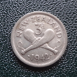 3 пенса 1942  Новая Зеландия серебро   (,10.2.24)~, фото №2