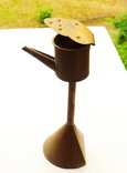 Масляная лампа - латунь - Голландия - 29,5 см, фото №2