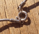 Ожерелье с кулоном, серебро, голубые камни., фото №7