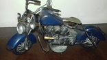 Металлический винтажный мотоцикл, фото №4