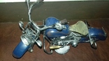 Металлический винтажный мотоцикл, фото №5