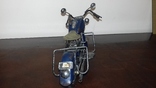 Металлический винтажный мотоцикл, фото №7