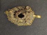Лев голова брелок коллекционная миниатюра бронза, фото №7