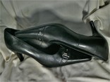 Чёрные деловые туфли натуральная кожа 39 р., фото №2