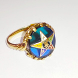 Женское золотое масонское кольцо, фото №3