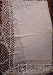 Старинный платок белой шерсти огромного размера(2.2 метра), фото №9