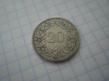 Швейцарія 1891 рік 20 раппенів., фото №3
